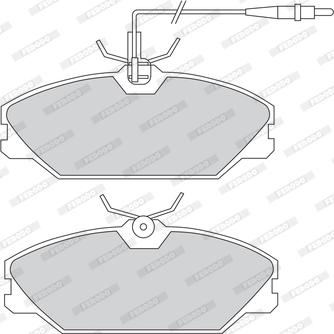 Ferodo FDB1085 - Тормозные колодки, дисковые, комплект unicars.by