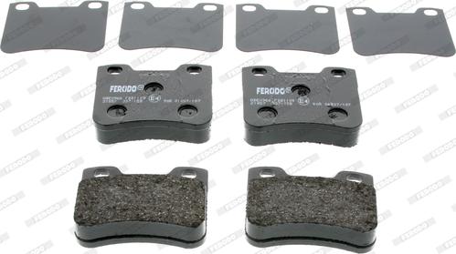 Ferodo FDB1109 - Тормозные колодки, дисковые, комплект unicars.by