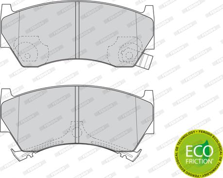 Ferodo FDB1103 - Тормозные колодки, дисковые, комплект unicars.by