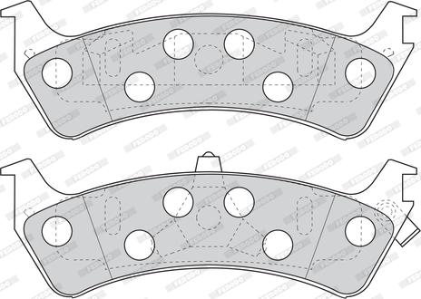 Ferodo FDB1130 - Тормозные колодки, дисковые, комплект unicars.by