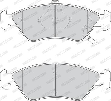 Ferodo FDB1125 - Тормозные колодки, дисковые, комплект unicars.by