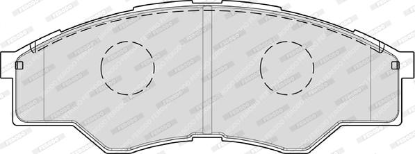 Ferodo FDB1887 - Тормозные колодки, дисковые, комплект unicars.by