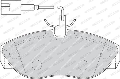 Ferodo FDB1396 - Тормозные колодки, дисковые, комплект unicars.by