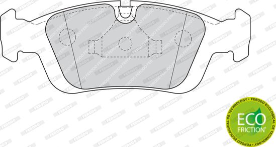 Ferodo FDB1300 - Тормозные колодки, дисковые, комплект unicars.by