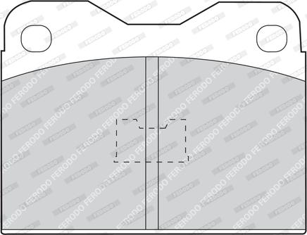 Ferodo FDB130 - Тормозные колодки, дисковые, комплект unicars.by