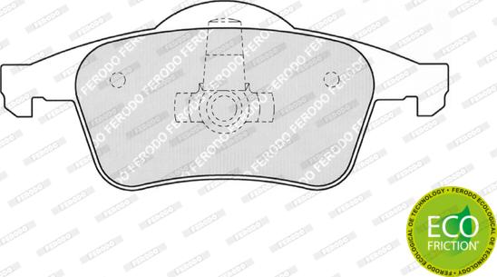 Ferodo FDB1383 - Тормозные колодки, дисковые, комплект unicars.by