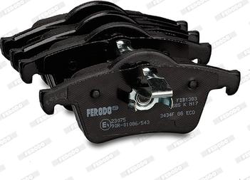 Ferodo FDB1383 - Тормозные колодки, дисковые, комплект unicars.by