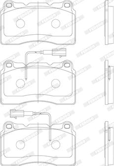 Ferodo FDB1794 - Тормозные колодки, дисковые, комплект unicars.by