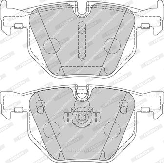 Ferodo FDB1748-D - Тормозные колодки, дисковые, комплект unicars.by