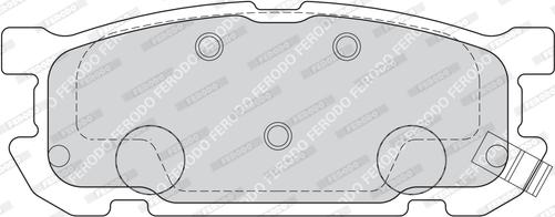 Ferodo FDB1754 - Тормозные колодки, дисковые, комплект unicars.by