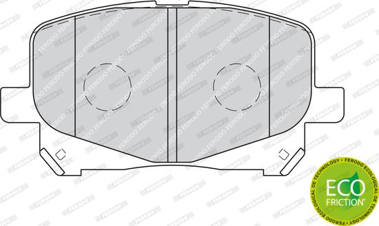 Ferodo FDB1752 - Тормозные колодки, дисковые, комплект unicars.by