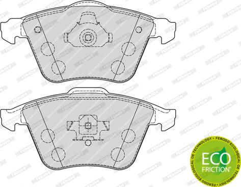 Ferodo FDB1706 - Тормозные колодки, дисковые, комплект unicars.by