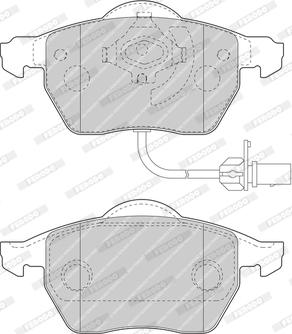 Ferodo FDB1717-OES - Тормозные колодки, дисковые, комплект unicars.by