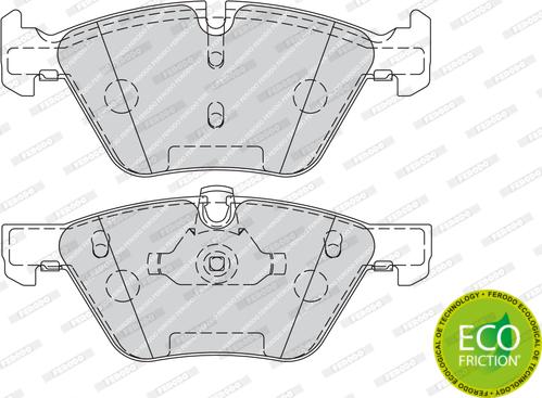 Ferodo FDB1773 - Тормозные колодки, дисковые, комплект unicars.by