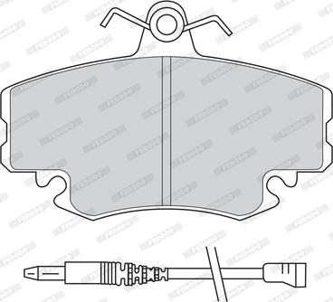 Ferodo FDB845B - Тормозные колодки, дисковые, комплект unicars.by