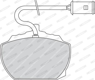 Ferodo FDB838 - Тормозные колодки, дисковые, комплект unicars.by