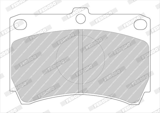 Ferodo FDB395 - Тормозные колодки, дисковые, комплект unicars.by