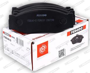 Ferodo FDB340-D - Тормозные колодки, дисковые, комплект unicars.by