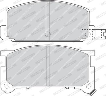 Ferodo FDB326 - Тормозные колодки, дисковые, комплект unicars.by