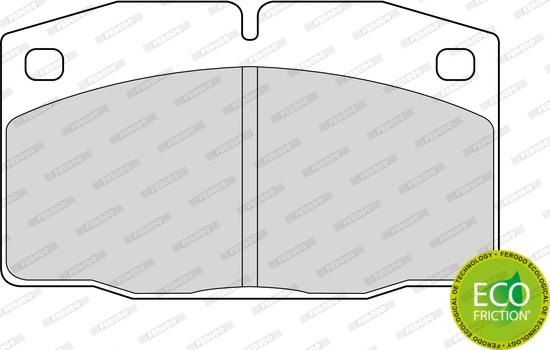 Ferodo FDB375 - Тормозные колодки, дисковые, комплект unicars.by