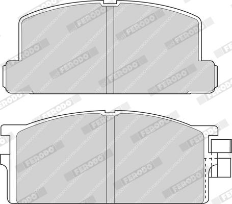 Ferodo FDB295 - Тормозные колодки, дисковые, комплект unicars.by