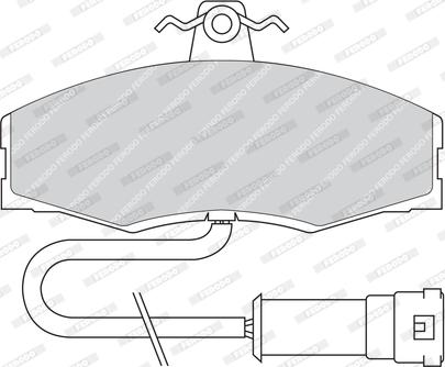 Ferodo FDB289 - Тормозные колодки, дисковые, комплект unicars.by