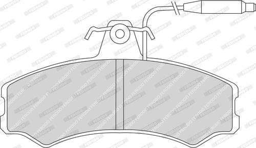 Ferodo FDB287 - Тормозные колодки, дисковые, комплект unicars.by