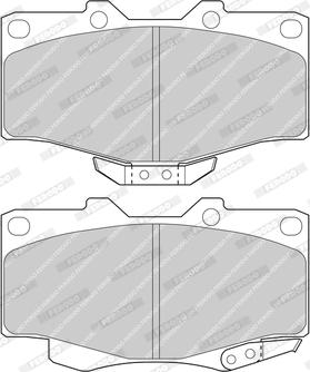 Ferodo FDB797-D - Тормозные колодки, дисковые, комплект unicars.by