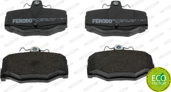 Ferodo FDB707 - Тормозные колодки, дисковые, комплект unicars.by