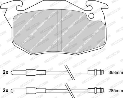 Ferodo FDB719-D - Тормозные колодки, дисковые, комплект unicars.by