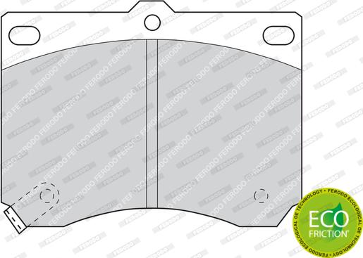 Ferodo FDB714 - Тормозные колодки, дисковые, комплект unicars.by