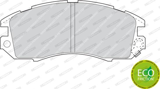 Ferodo FDB789 - Тормозные колодки, дисковые, комплект unicars.by