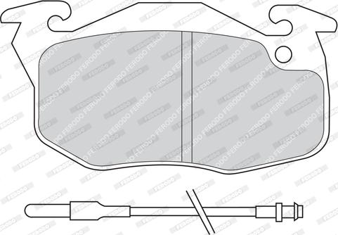 Ferodo FDB730 - Тормозные колодки, дисковые, комплект unicars.by