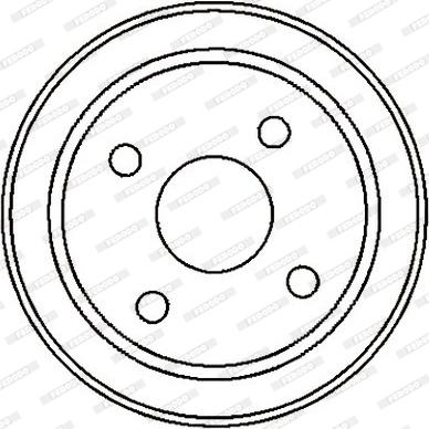 Ferodo FDR329251 - Тормозной барабан unicars.by