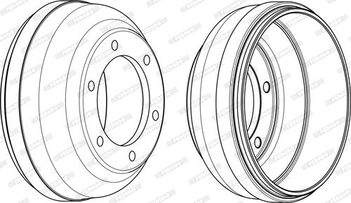 Ferodo FDR329252 - Тормозной барабан unicars.by