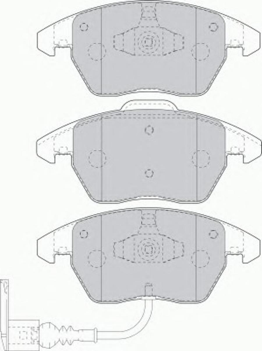 Ferodo FDS1641 - Тормозные колодки, дисковые, комплект unicars.by