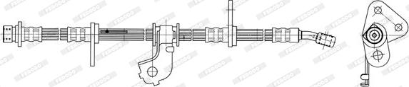 Ferodo FHY3070 - Тормозной шланг unicars.by