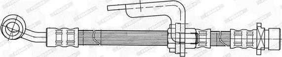 Ferodo FHY3151 - Тормозной шланг unicars.by