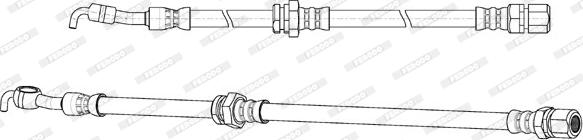 Ferodo FHY3113 - Тормозной шланг unicars.by