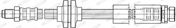 Ferodo FHY3187 - Тормозной шланг unicars.by