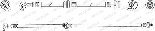 Ferodo FHY3301 - Тормозной шланг unicars.by