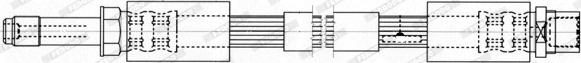 Ferodo FHY3233 - Тормозной шланг unicars.by