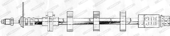 Ferodo FHY2198 - Тормозной шланг unicars.by