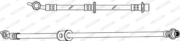 Ferodo FHY2844 - Тормозной шланг unicars.by