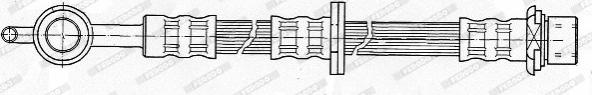 Ferodo FHY2334 - Тормозной шланг unicars.by