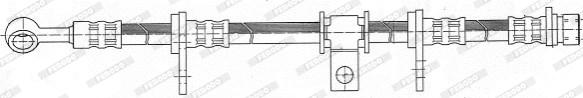 Ferodo FHY2411 - Тормозной шланг unicars.by