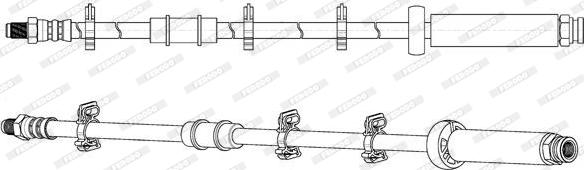 Ferodo FHY2769 - Тормозной шланг unicars.by