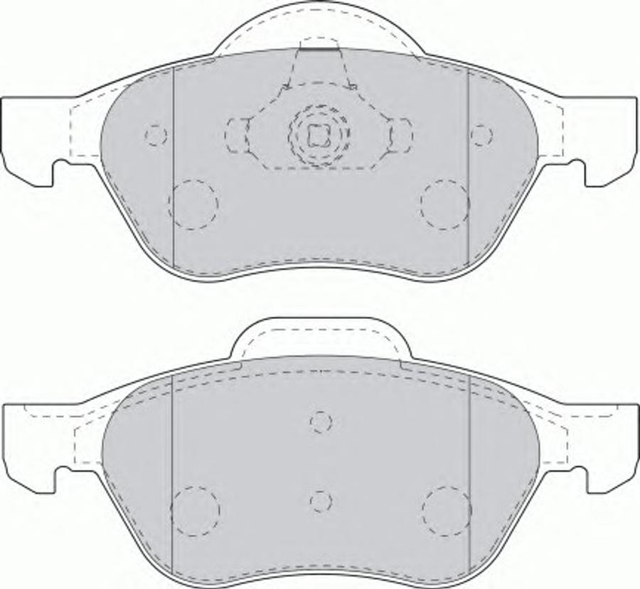 Ferodo FQT1440 - Тормозные колодки, дисковые, комплект unicars.by