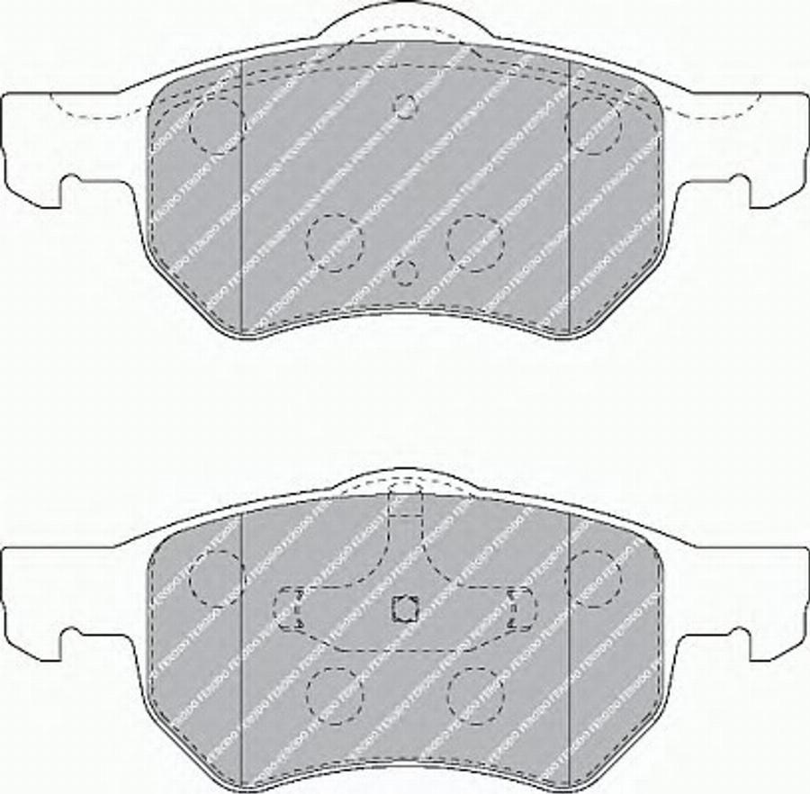 Ferodo FQT1474 - Тормозные колодки, дисковые, комплект unicars.by