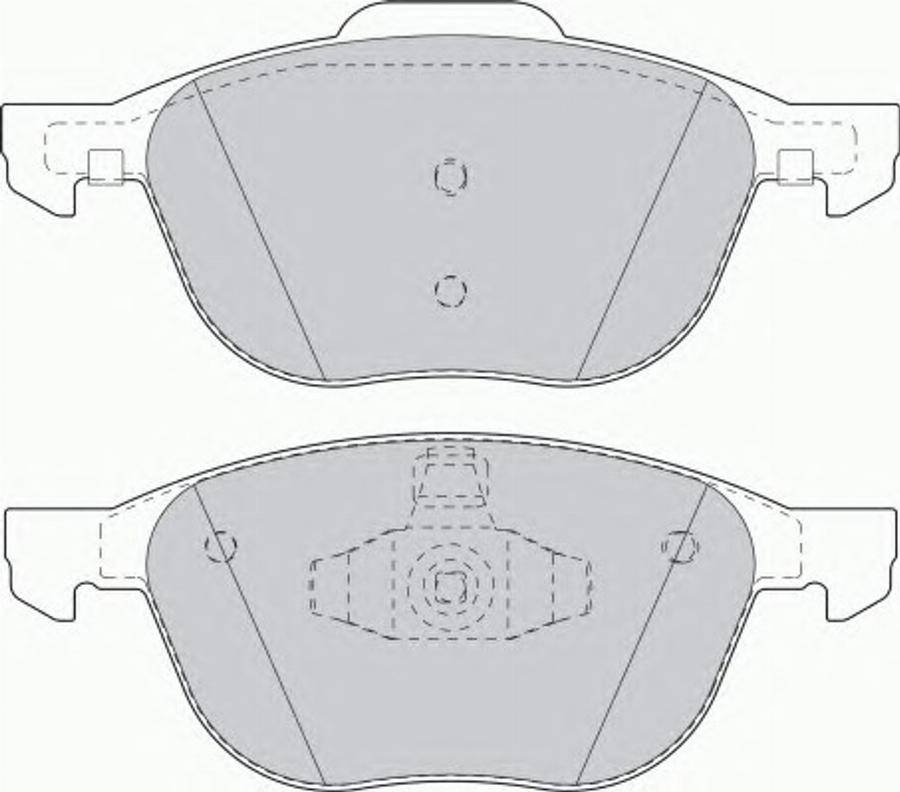 Ferodo FQT1594 - Тормозные колодки, дисковые, комплект unicars.by